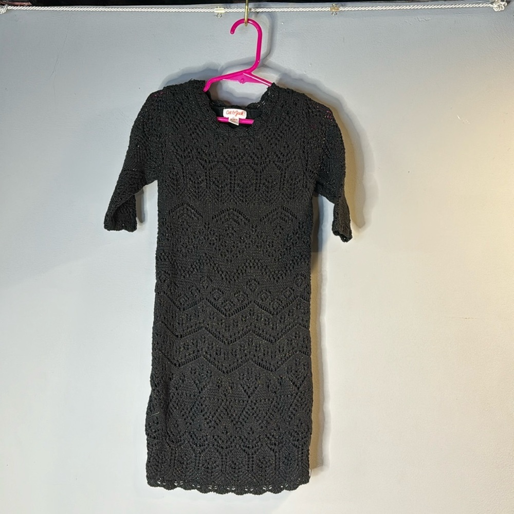 Knit black dress